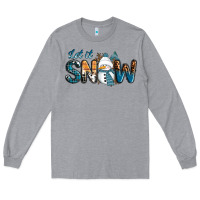 Heather Grey Let It Snow Snowman Long Sleeve Tee - RanaPortraitStore