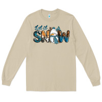 Mushroom Let It Snow Snowman Long Sleeve Tee - RanaPortraitStore