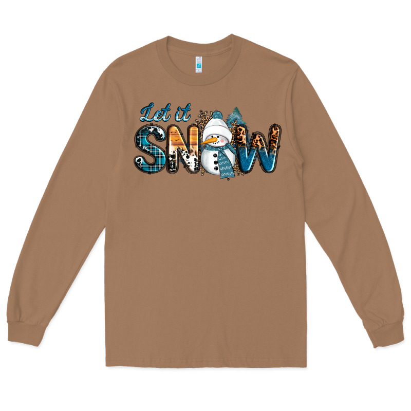 Let It Snow Snowman Long Sleeve Tee by RanaPortraitStore | Teevron
