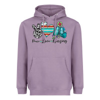 Lavender peace love nursing Heavyweight Hoodie - CowhideDigitalArt