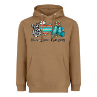 Toasted Coconut peace love nursing Heavyweight Hoodie - CowhideDigitalArt