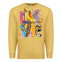 Antique Gold love easter Premium Sweatshirt - AdoDesignShop