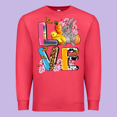 Love Easter Premium Sweatshirt Designed By Adodesignshop
