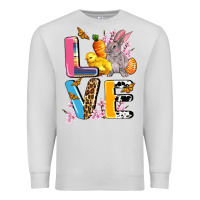 Dove Grey love easter Premium Sweatshirt - AdoDesignShop