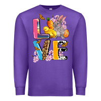 Purple love easter Premium Sweatshirt - AdoDesignShop
