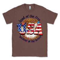 Chestnut land of the free usa because of the brave billie w Classic Tee - texasbilliewilder