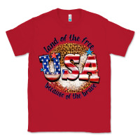 Red land of the free usa because of the brave billie w Classic Tee - texasbilliewilder