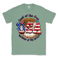 Sage land of the free usa because of the brave billie w Classic Tee - texasbilliewilder