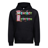Black energy coffee fuel station Urban Hoodie - MaliasSmallBusiness