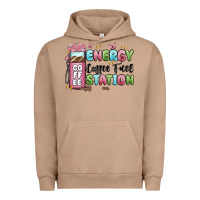Pigment Burro energy coffee fuel station Urban Hoodie - MaliasSmallBusiness