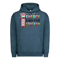 Pigment Midnight Navy energy coffee fuel station Urban Hoodie - MaliasSmallBusiness