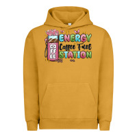 Pigment Peanut Butter energy coffee fuel station Urban Hoodie - MaliasSmallBusiness
