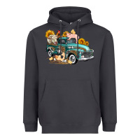 Smoke western farm truck coop animals farm animals Heavyweight Hoodie - FaDigitalArtStudio