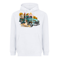 White western farm truck coop animals farm animals Heavyweight Hoodie - FaDigitalArtStudio