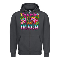 Smoke life is better at the beach Zipper Hoodie - texasbilliewilder