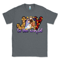 Charcoal Heather joy to the world Classic Tee - Zillion Design Studio