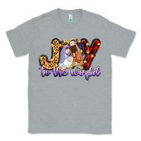 Heather Grey joy to the world Classic Tee - Zillion Design Studio