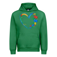 Emerald autism heart Urban Hoodie - MaliasSmallBusiness
