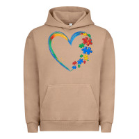 Pigment Burro autism heart Urban Hoodie - MaliasSmallBusiness