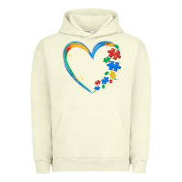 Pigment Pistachio autism heart Urban Hoodie - MaliasSmallBusiness