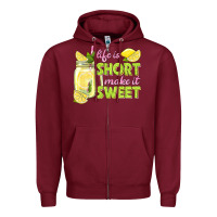 Burgundy life is  make it sweet Zipper Hoodie - texasbilliewilder