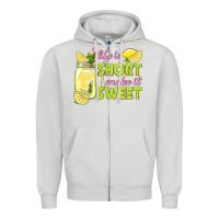Dove Grey life is  make it sweet Zipper Hoodie - texasbilliewilder