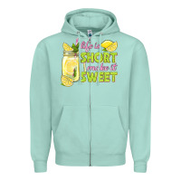 Seafoam life is  make it sweet Zipper Hoodie - texasbilliewilder