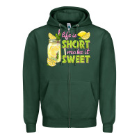 Sports Green life is  make it sweet Zipper Hoodie - texasbilliewilder