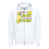 White life is  make it sweet Zipper Hoodie - texasbilliewilder