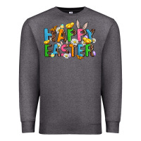 Charcoal Heather happy easter Premium Sweatshirt - AdoDesignShop