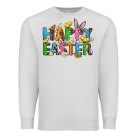 Dove Grey happy easter Premium Sweatshirt - AdoDesignShop