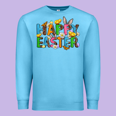 Happy Easter Premium Sweatshirt Designed By Adodesignshop