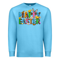 Ocean Blue happy easter Premium Sweatshirt - AdoDesignShop