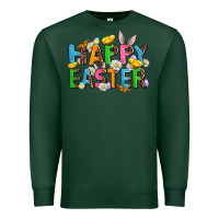 Sports Green happy easter Premium Sweatshirt - AdoDesignShop