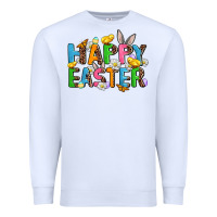 White happy easter Premium Sweatshirt - AdoDesignShop