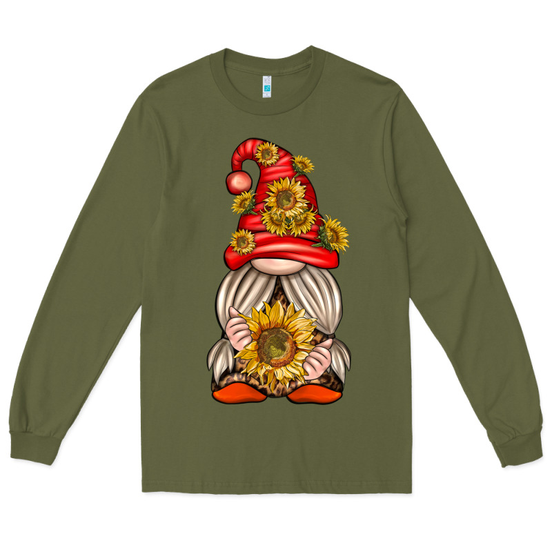 Western Gnome With Sunflowers Long Sleeve Tee by texasbilliewilder | Teevron