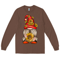 Chestnut western gnome with sunflowers Long Sleeve Tee - texasbilliewilder