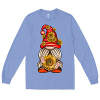 Colony Blue western gnome with sunflowers Long Sleeve Tee - texasbilliewilder