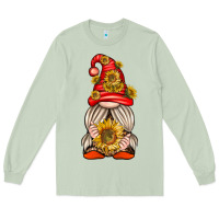 Matcha western gnome with sunflowers Long Sleeve Tee - texasbilliewilder