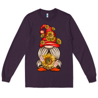 Plum western gnome with sunflowers Long Sleeve Tee - texasbilliewilder
