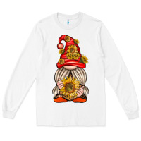White western gnome with sunflowers Long Sleeve Tee - texasbilliewilder