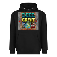Black reel great dad Heavyweight Hoodie - HRA Design Shop