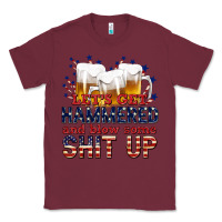 Burgundy lets get hammered Classic Tee - texasbilliewilder