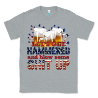 Heather Grey lets get hammered Classic Tee - texasbilliewilder