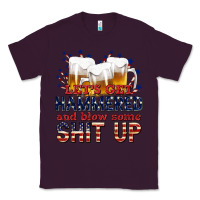 Plum lets get hammered Classic Tee - texasbilliewilder
