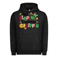 Pigment Black chip dippin' margarita sippin Urban Hoodie - MaliasSmallBusiness