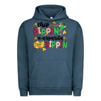 Pigment Midnight Navy chip dippin' margarita sippin Urban Hoodie - MaliasSmallBusiness