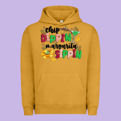 Chip Dippin' Margarita Sippin Urban Hoodie Designed By Maliassmallbusiness