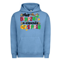 Pigment Pebble Blue chip dippin' margarita sippin Urban Hoodie - MaliasSmallBusiness