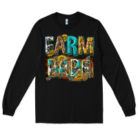 Black western farm babe Long Sleeve Tee - texasbilliewilder